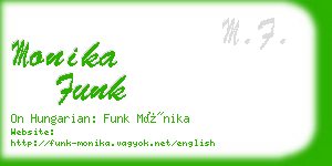 monika funk business card